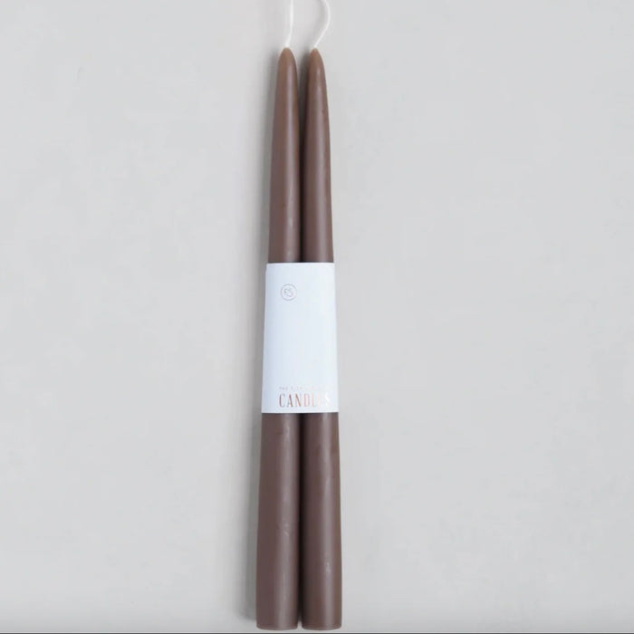 Timeless Peat Taper Candle 12"  | Set of 2