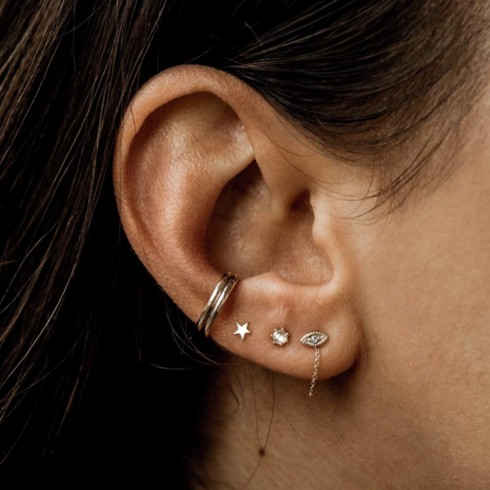 Everyday Little Stella Star Earring | 14k gold
