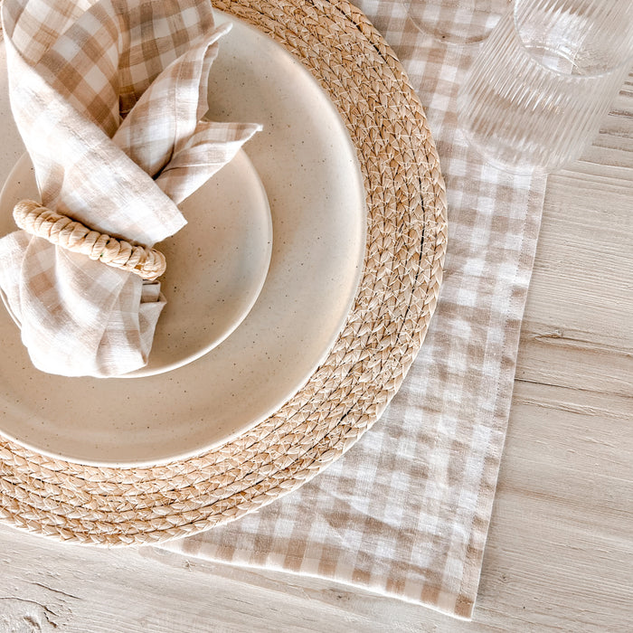 Round Maize Placemat | Natural