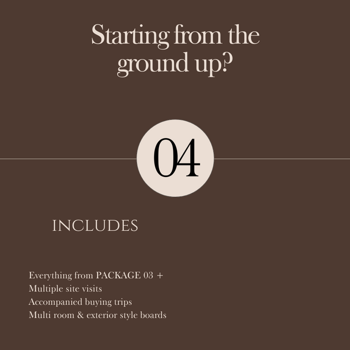 Package 04 | Starting from the ground up?