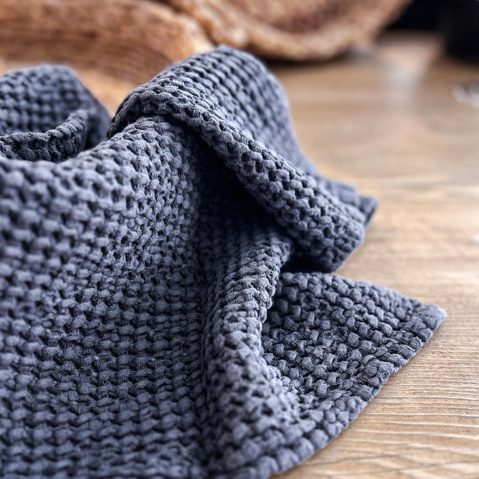 Waffle Hand Towel | Coal