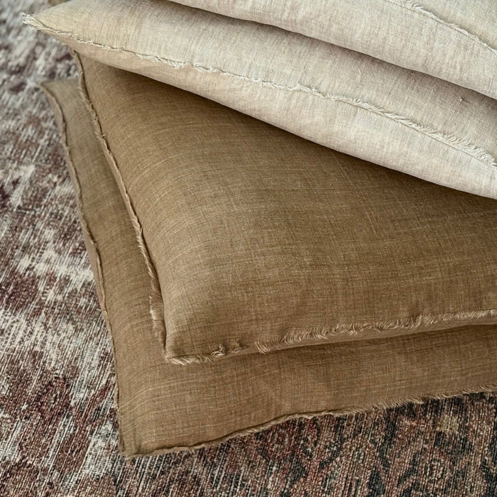 Lina Linen Pillow Hazelnut | 24 x 24