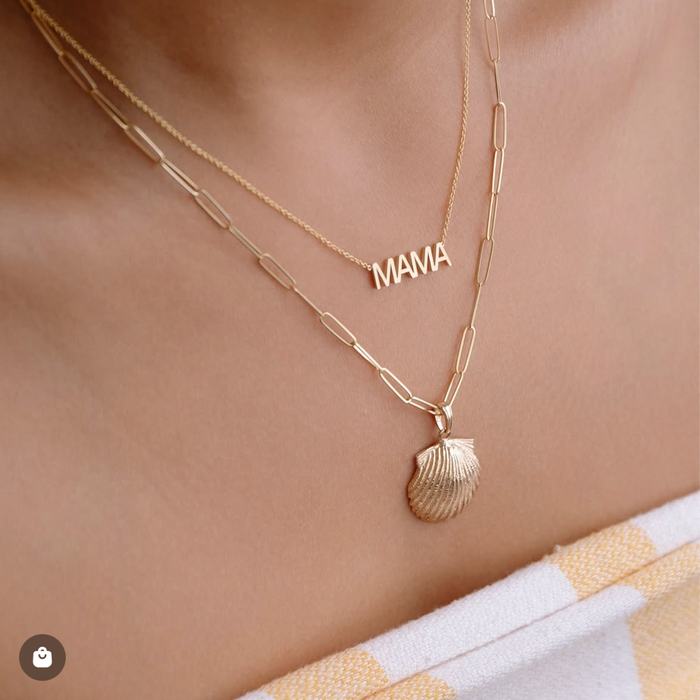 MAMA Necklace | 14k gold