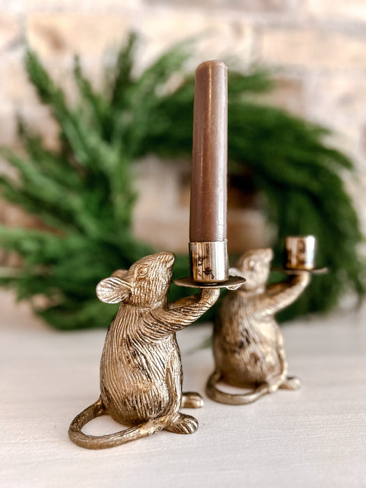 Vintage Mouse Candle Stick