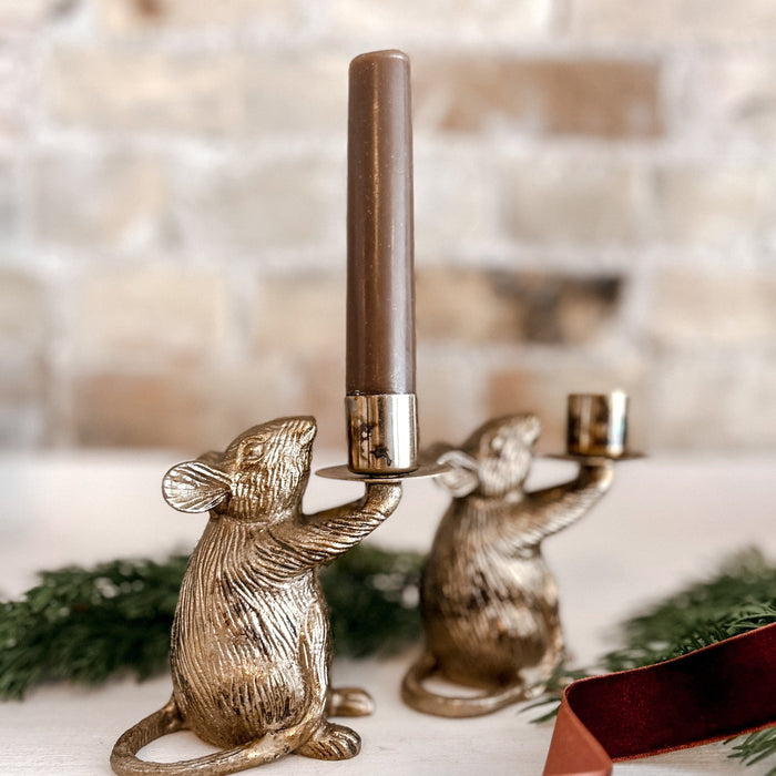 Vintage Mouse Candle Stick