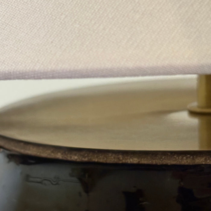 Amber Glazed Vintage Lamp