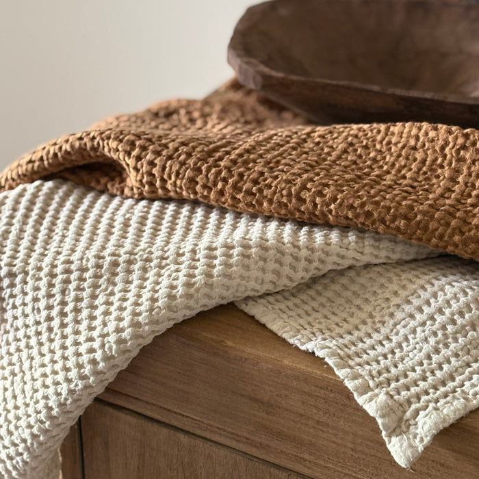 Waffle Hand Towel | Oat