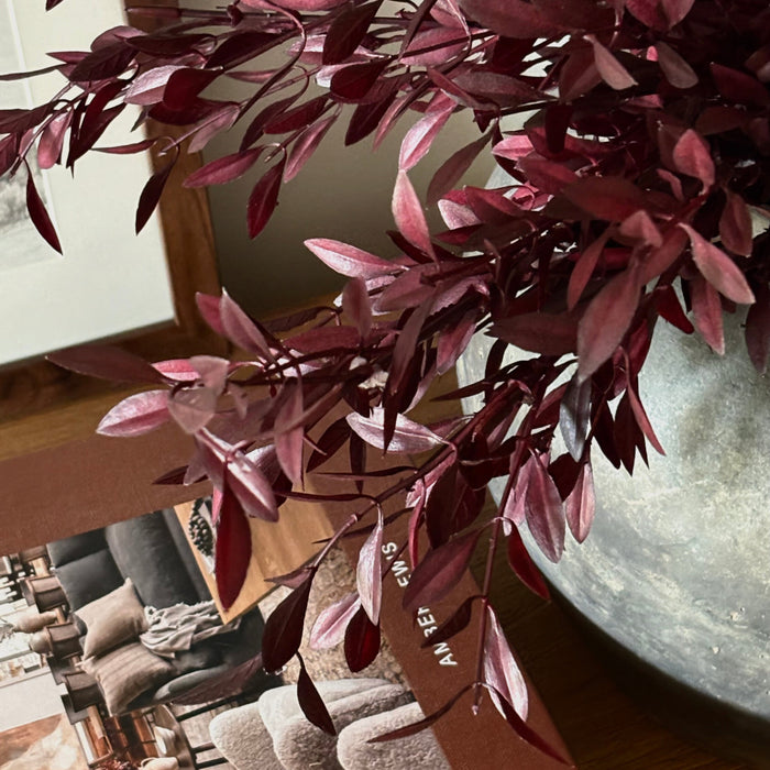 Willow Spray | Dark Burgundy
