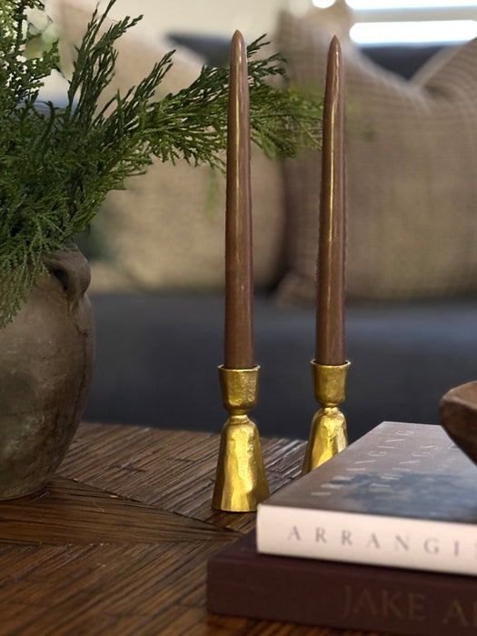 Forged Iron Candle Holder