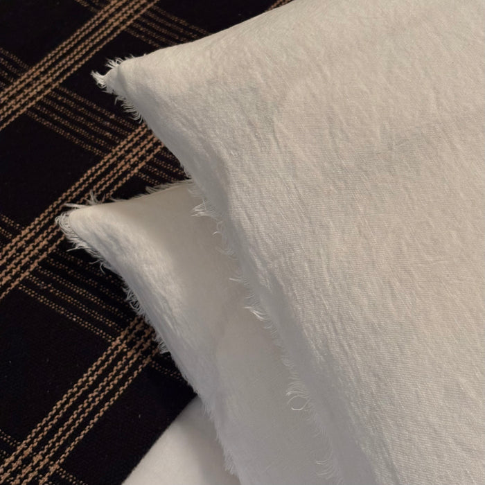 Lina Linen Pillow Ivory | 24 x 24