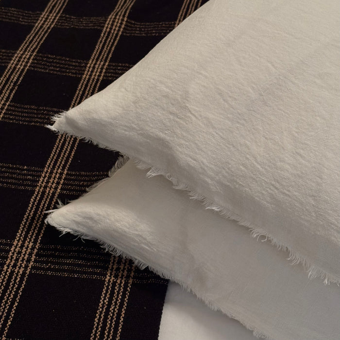 Lina Linen Pillow Ivory | 24 x 24