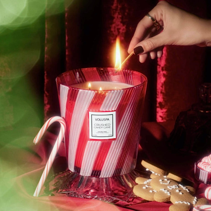 Crushed Candy Cane | 3 Wick Hearth