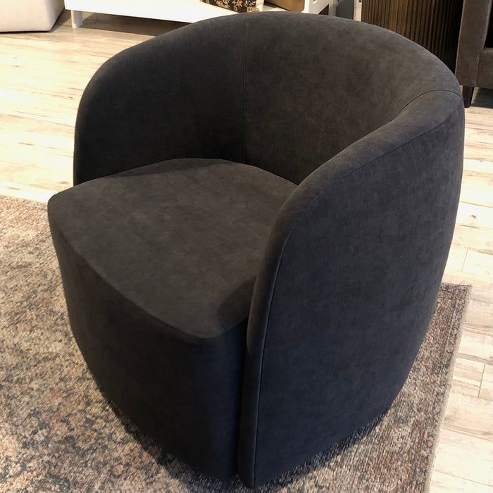 Lola Swivel Chair | Coal