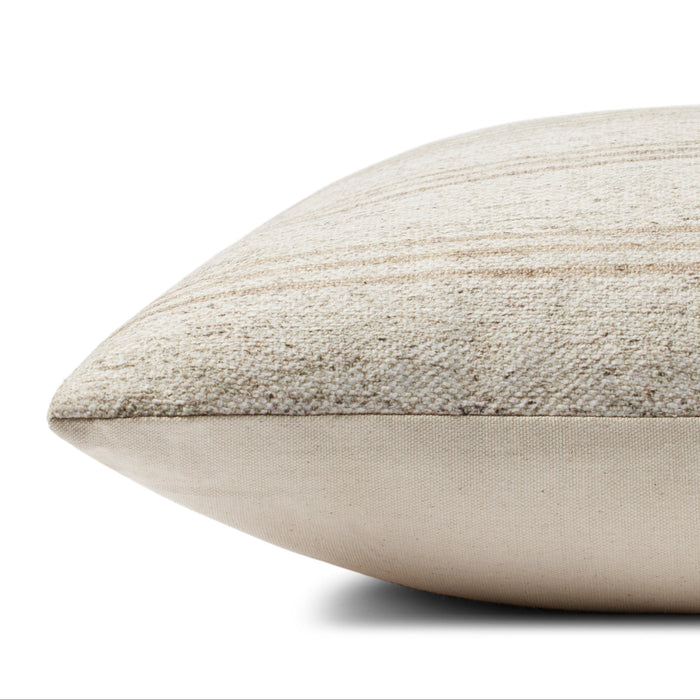 Zephyr Pillow by Amber Lewis X Loloi  Ivory | Natural