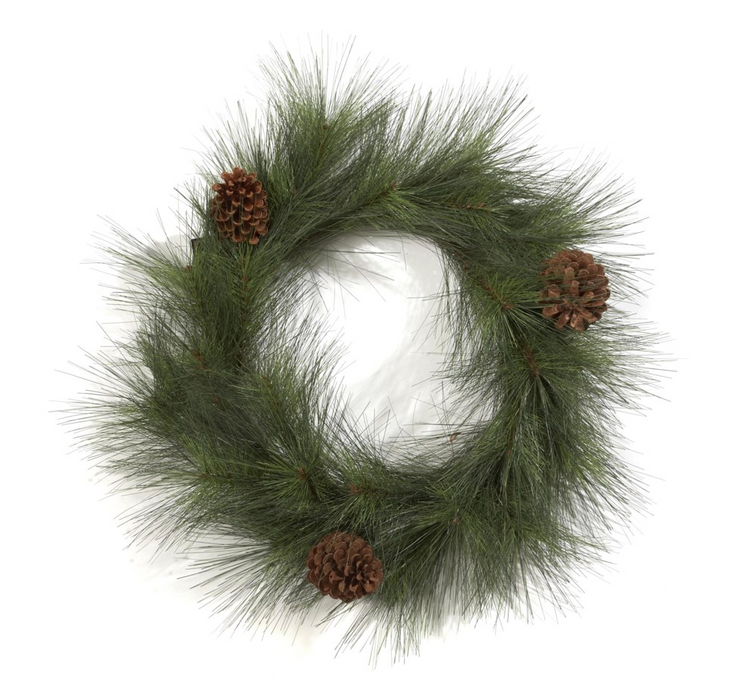 Real Touch Pine Wreath | 24"