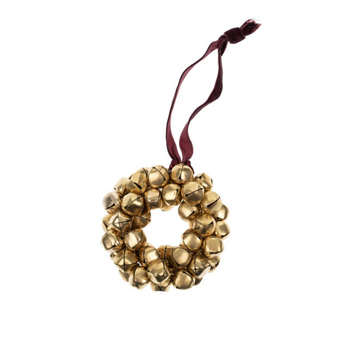 Jingle Bell Mini Wreath Ornament