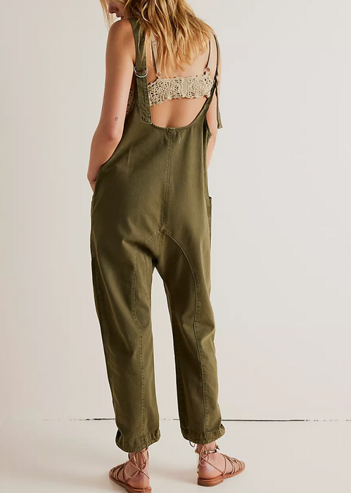 High Roller Jumpsuit | Moss Stone