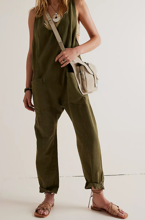 High Roller Jumpsuit | Moss Stone