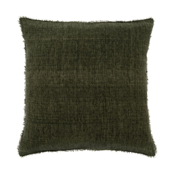 Lina Linen Pillow Avocado | 24 x 24