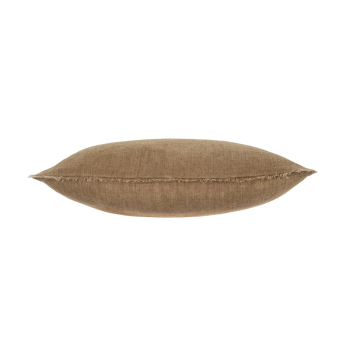 Lina Hazelnut Linen Pillow | 24 x 24