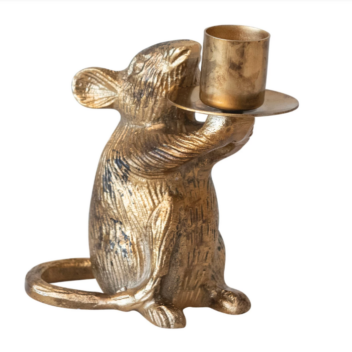 Vintage Mouse Candle Stick