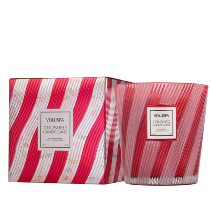 Crushed Candy Cane | 3 Wick Hearth