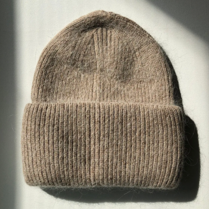 Angora Wool Beanie Neutrals | 2 Colours Available