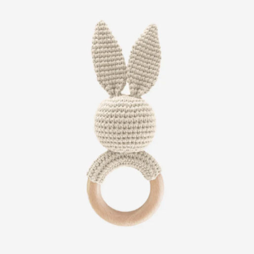 Heirloom Teether Rattle | Bunny