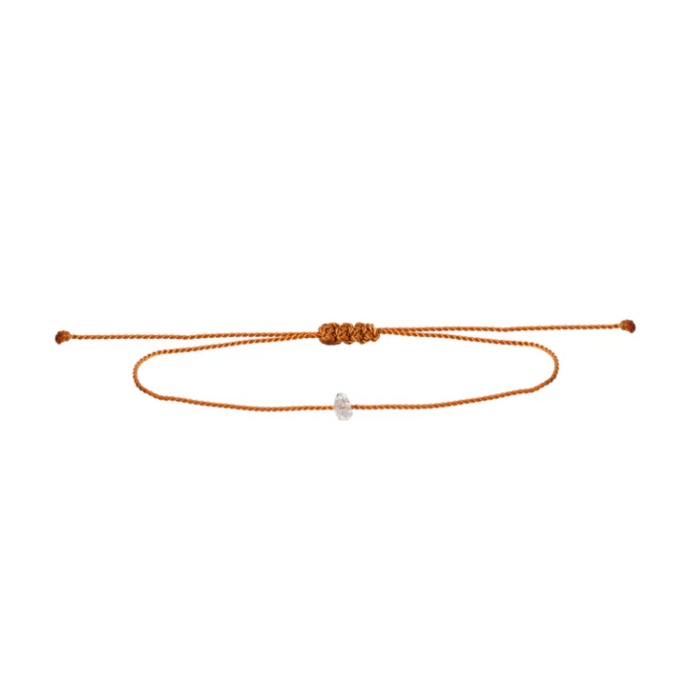 Herkimer Crystal Cord Bracelet