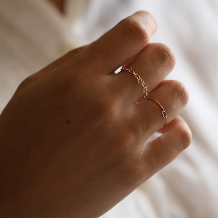 Itsy Bitsy Heart Ring | 14k