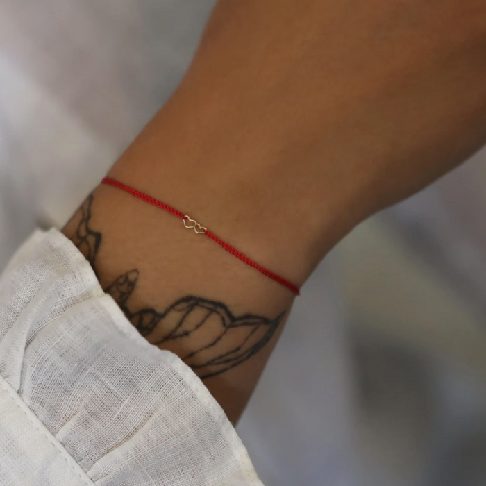 Together Forever Heart Cord Bracelet