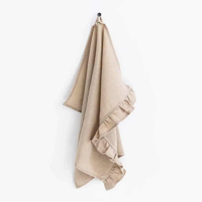Ruffle Tea Towel | Natural