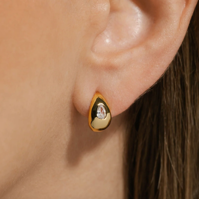 The Amadora Huggie | Crystal