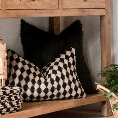 Weslan Check Pillow