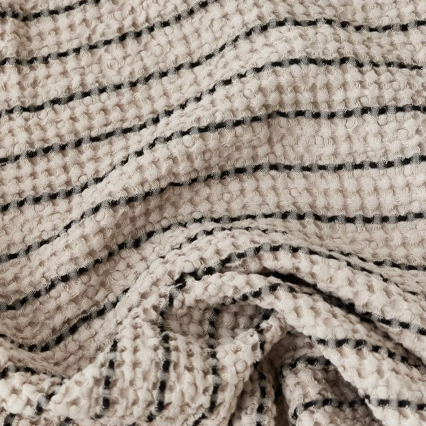 Wren Waffle Throw | Striped