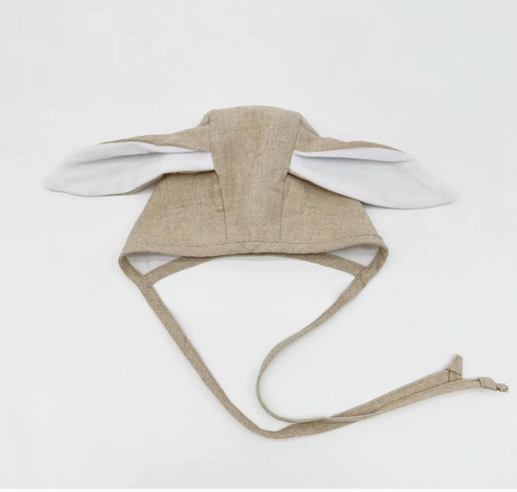 Linen Bunny Bonnet