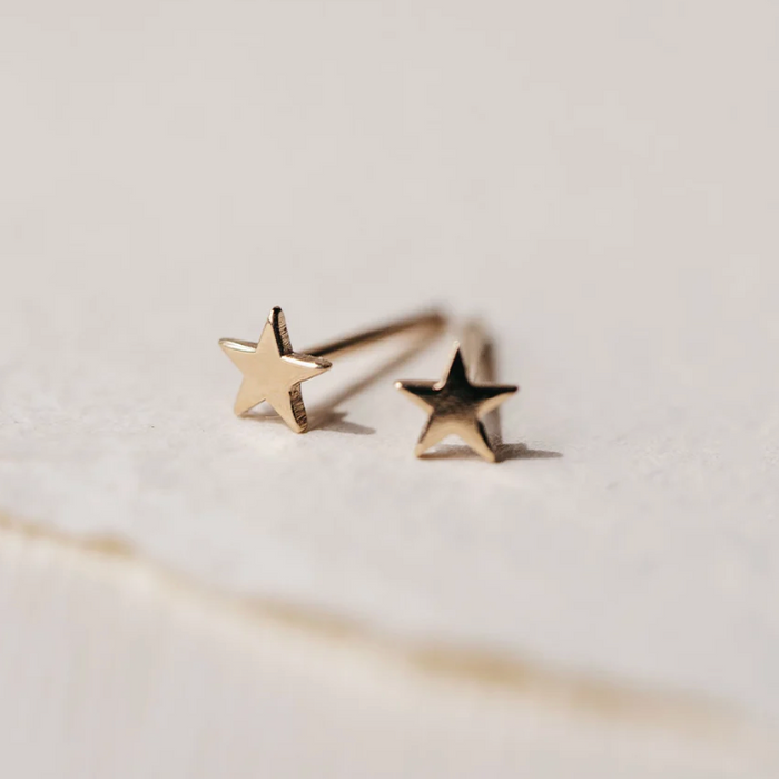 Everyday Little Stella Star Earring | 14k gold