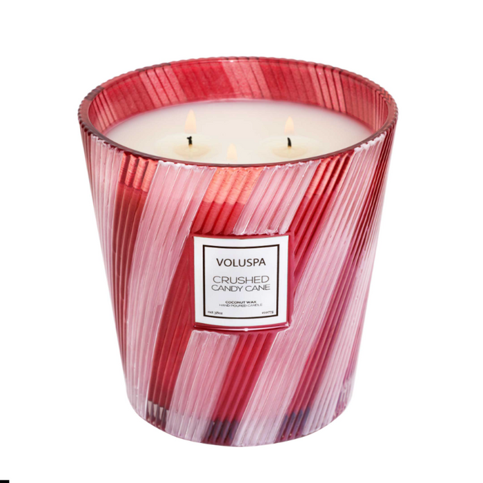 Crushed Candy Cane | 3 Wick Hearth