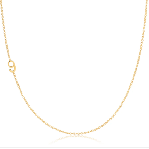 Number Necklace | 14k gold