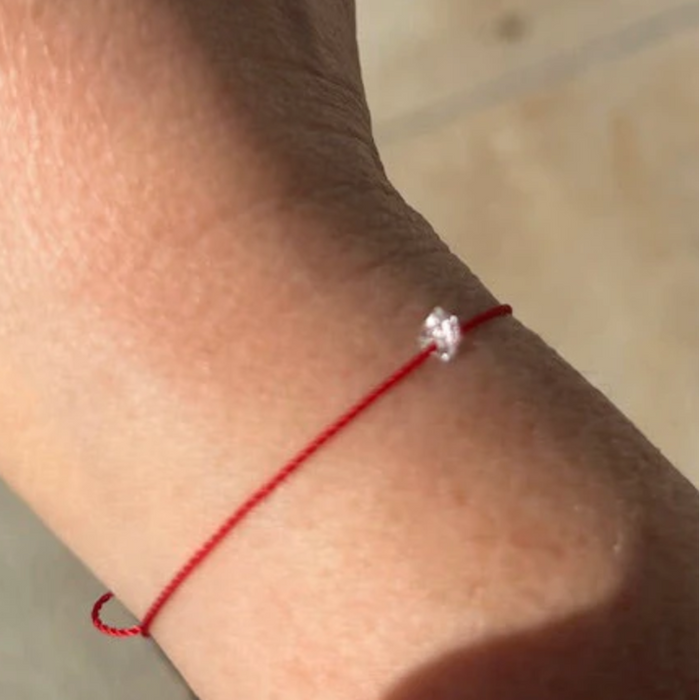 Herkimer Crystal Cord Bracelet