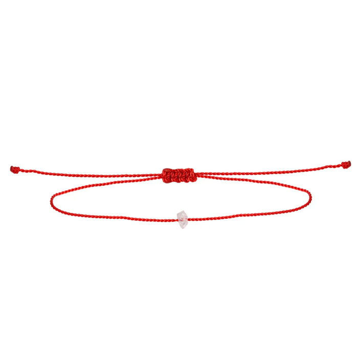 Herkimer Crystal Cord Bracelet