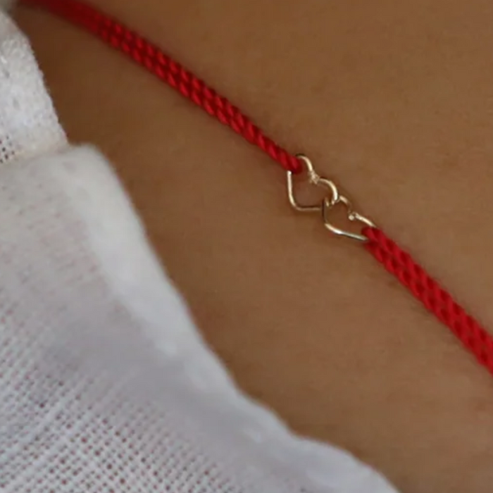 Together Forever Heart Cord Bracelet