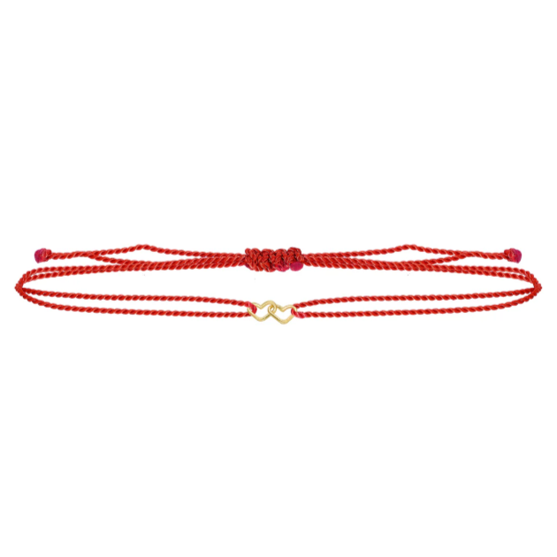 Together Forever Heart Cord Bracelet