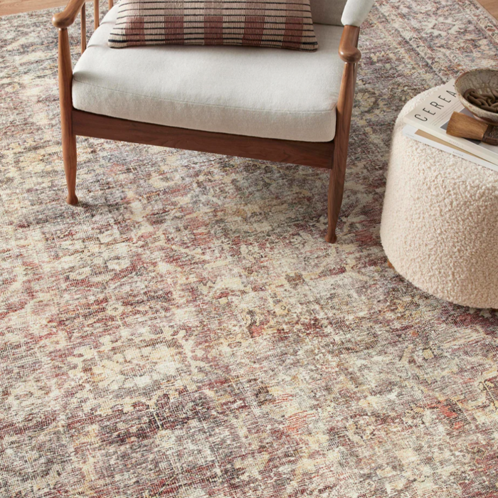 Amber Lewis × Loloi Georgie Bordeaux | Antique Rug