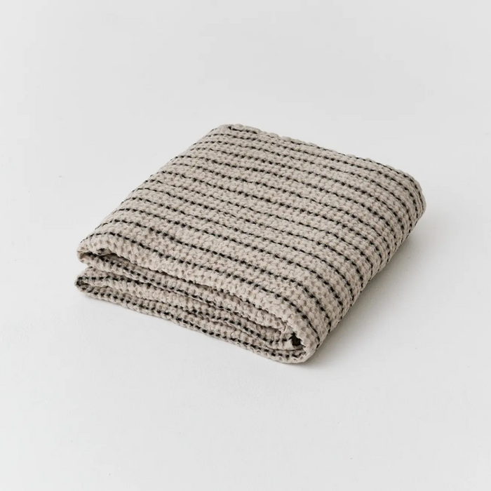 Wren Waffle Throw | Striped