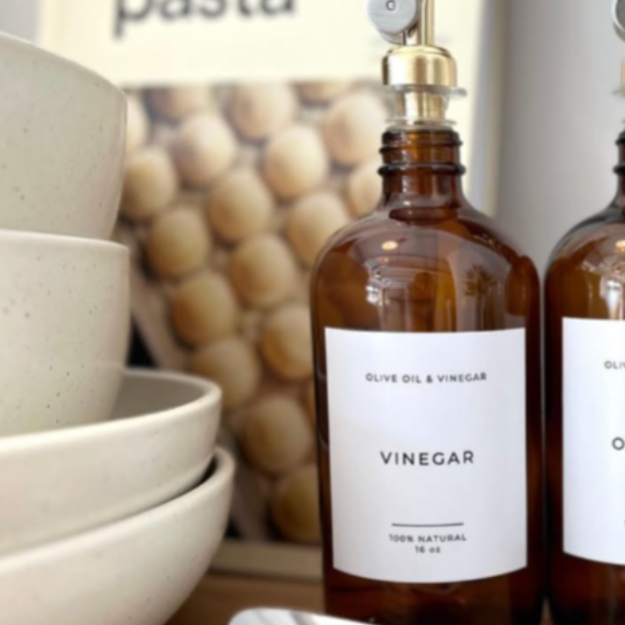 Glass Vinegar Bottle