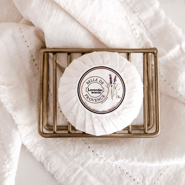 Belle de Provence Round Bar Soap | Lavender
