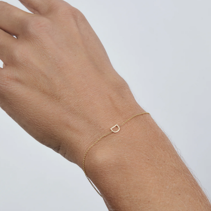Initial Bracelet 14k gold | MADE TO ORDER