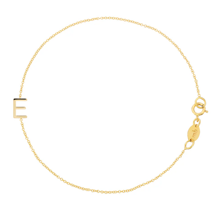 Initial Bracelet 14k gold | MADE TO ORDER