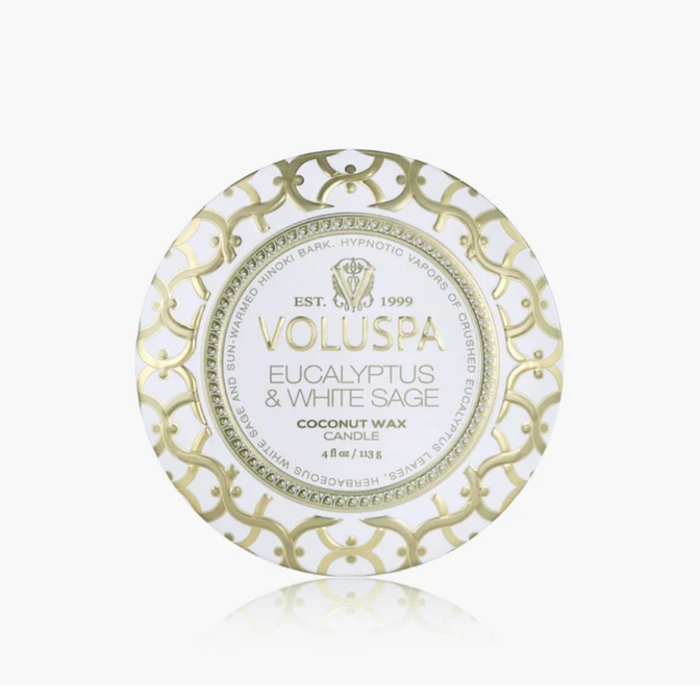 Eucalyptus & White Sage | Mini Tin Candle